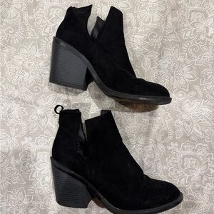 Target Black Suede Ankle Booties